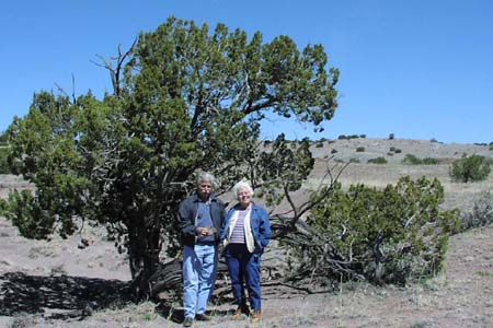 Hilda on her high desert property