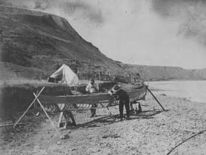 1908 Missouri River canoe